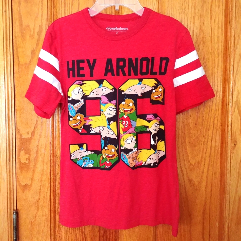 Hey Arnold Nickelodeon jersey style tee